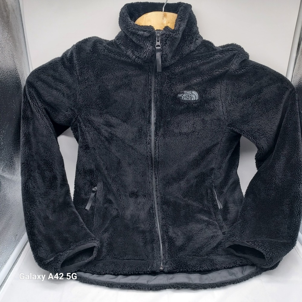 The‎ North Face Osito Fleece Jacket Womens XS Black Full Zip Circular Design F22